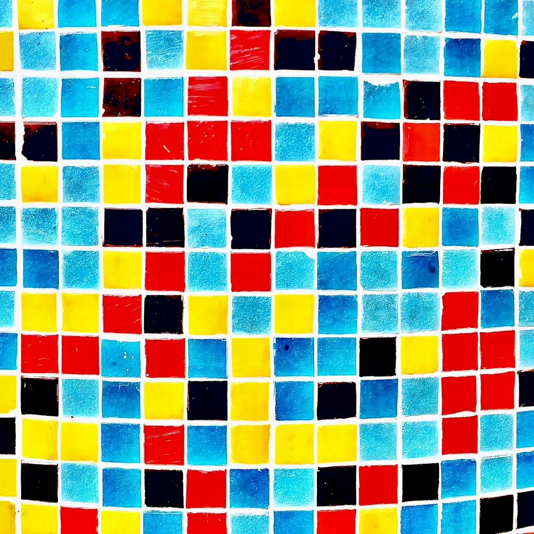 Glass penny round mosaic tile